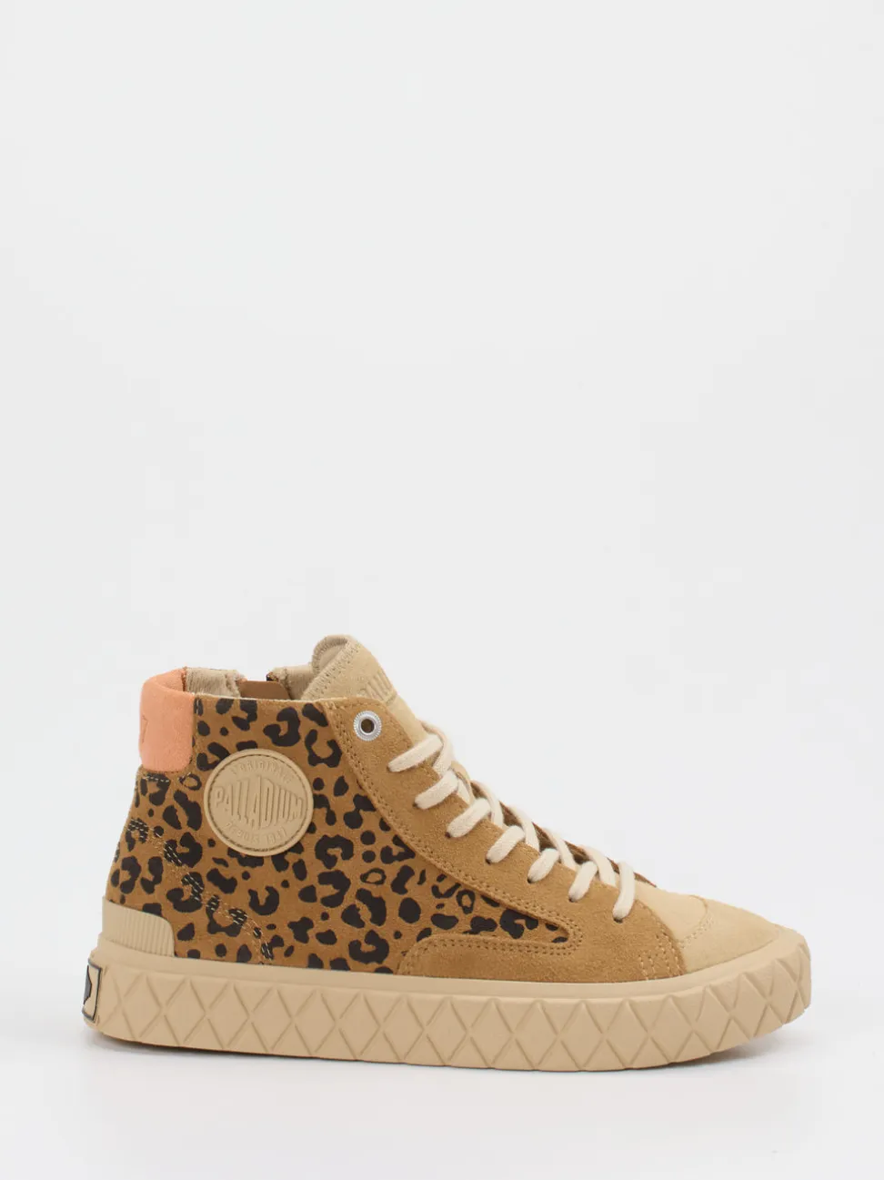 Palladium – High-Top Sneaker aus Wildledermix braun