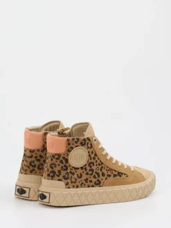 Palladium – High-Top Sneaker aus Wildledermix braun