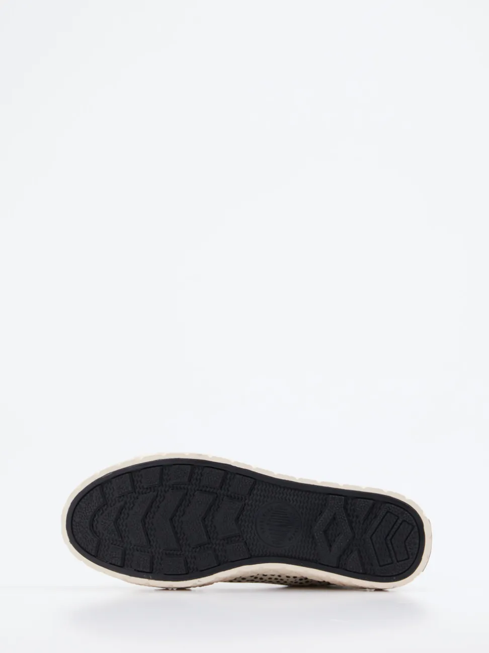 Palladium – High-Top Sneaker aus Textil im Dalmatiner-Look