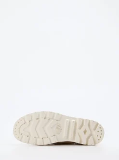 Palladium – Schnürboots aus Canvas in Beige