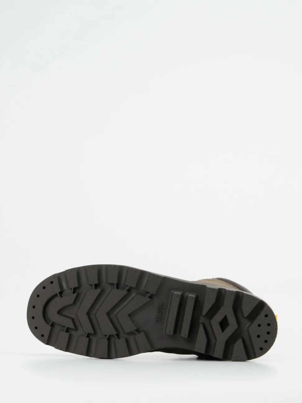 Palladium – Schnürboots aus Nubukleder olivbraun
