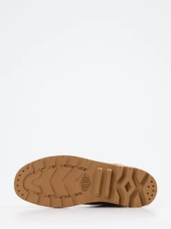 Palladium – Schnürboots aus Nubukleder honigbraun