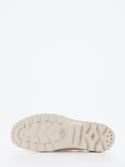 Palladium – Schnürschuhe aus Canvas in Off-White