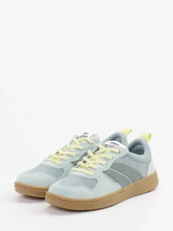 Palladium – Sneaker aus Veloursleder und Textil blaugrau