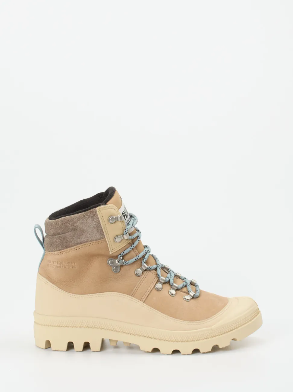Palladium – Wanderboots aus Nubukleder in Beige
