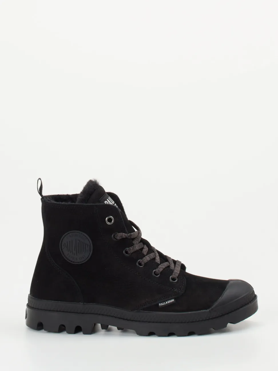 Palladium – Winterboots aus Nubukleder Schwarz
