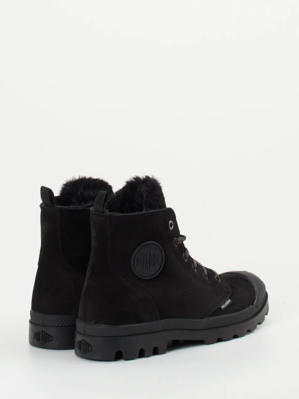 Palladium – Winterboots aus Nubukleder Schwarz