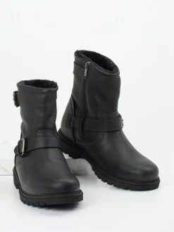 Panama Jack – Biker Boots aus Fettleder schwarz
