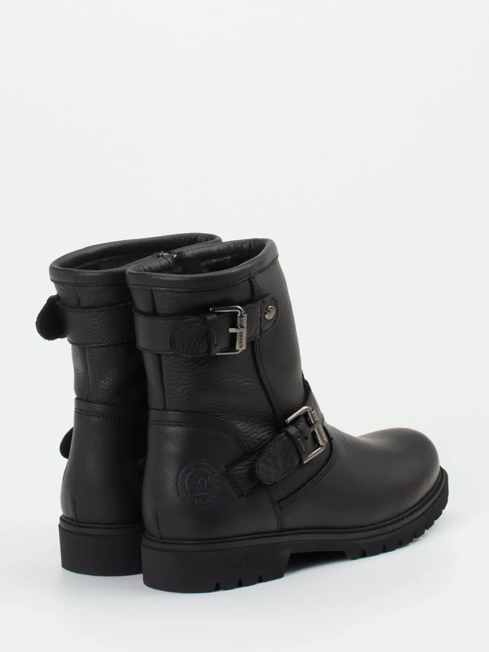 Panama Jack – Biker Boots aus Kalbleder Schwarz