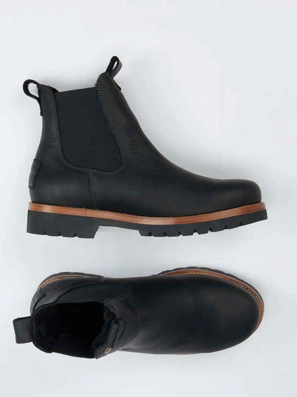 Panama Jack – Chelsea Boots aus Fettleder schwarz