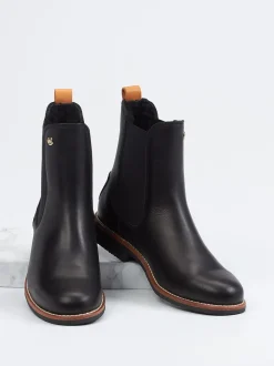 Panama Jack – Chelsea Boots aus Kalbleder schwarz