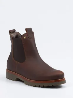 Panama Jack – Chelsea Boots aus Fettleder braun