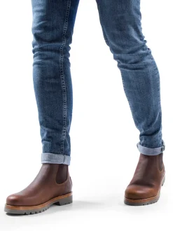 Panama Jack – Chelsea Boots aus Fettleder braun