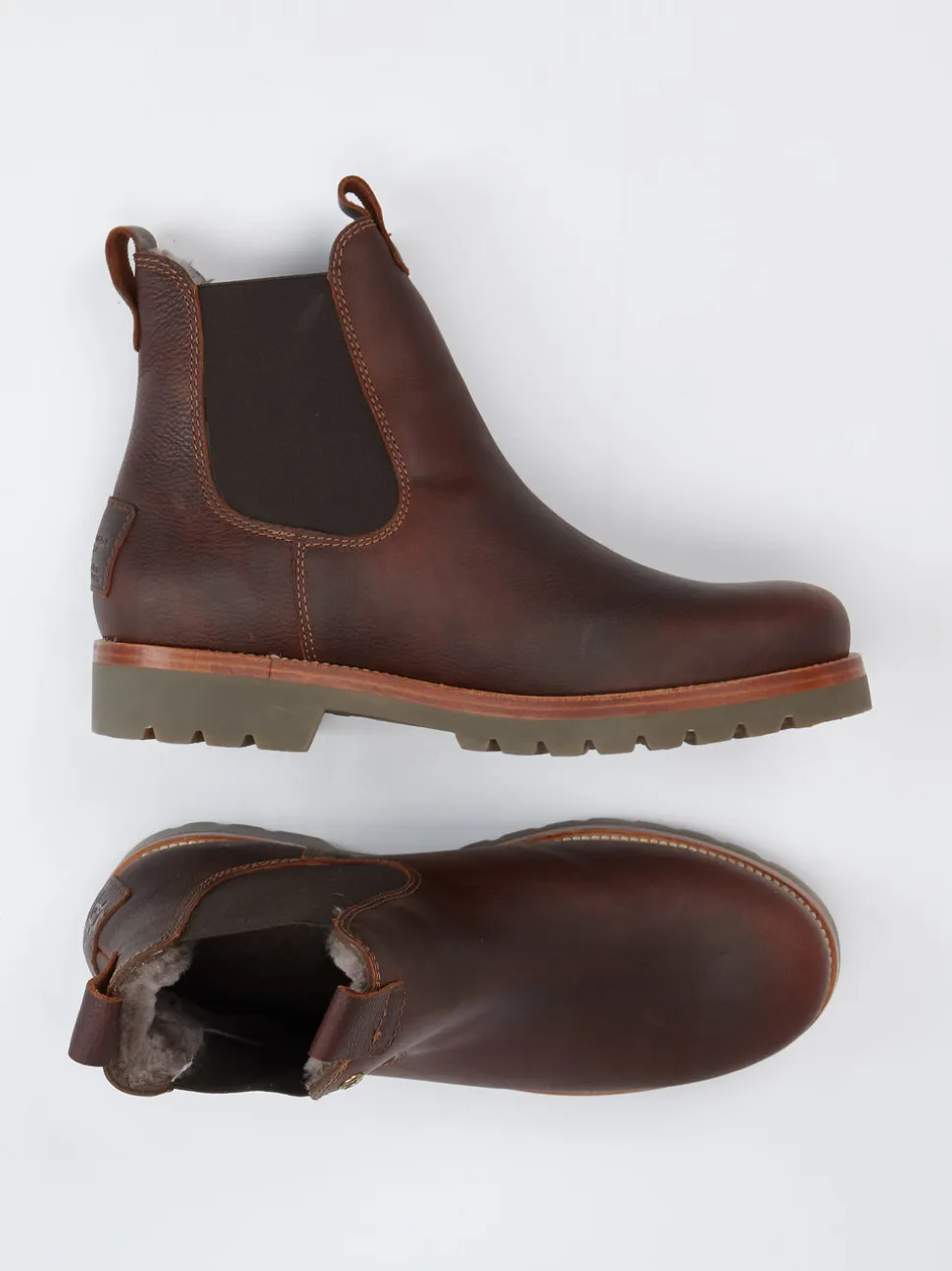Panama Jack – Chelsea Boots aus Fettleder braun