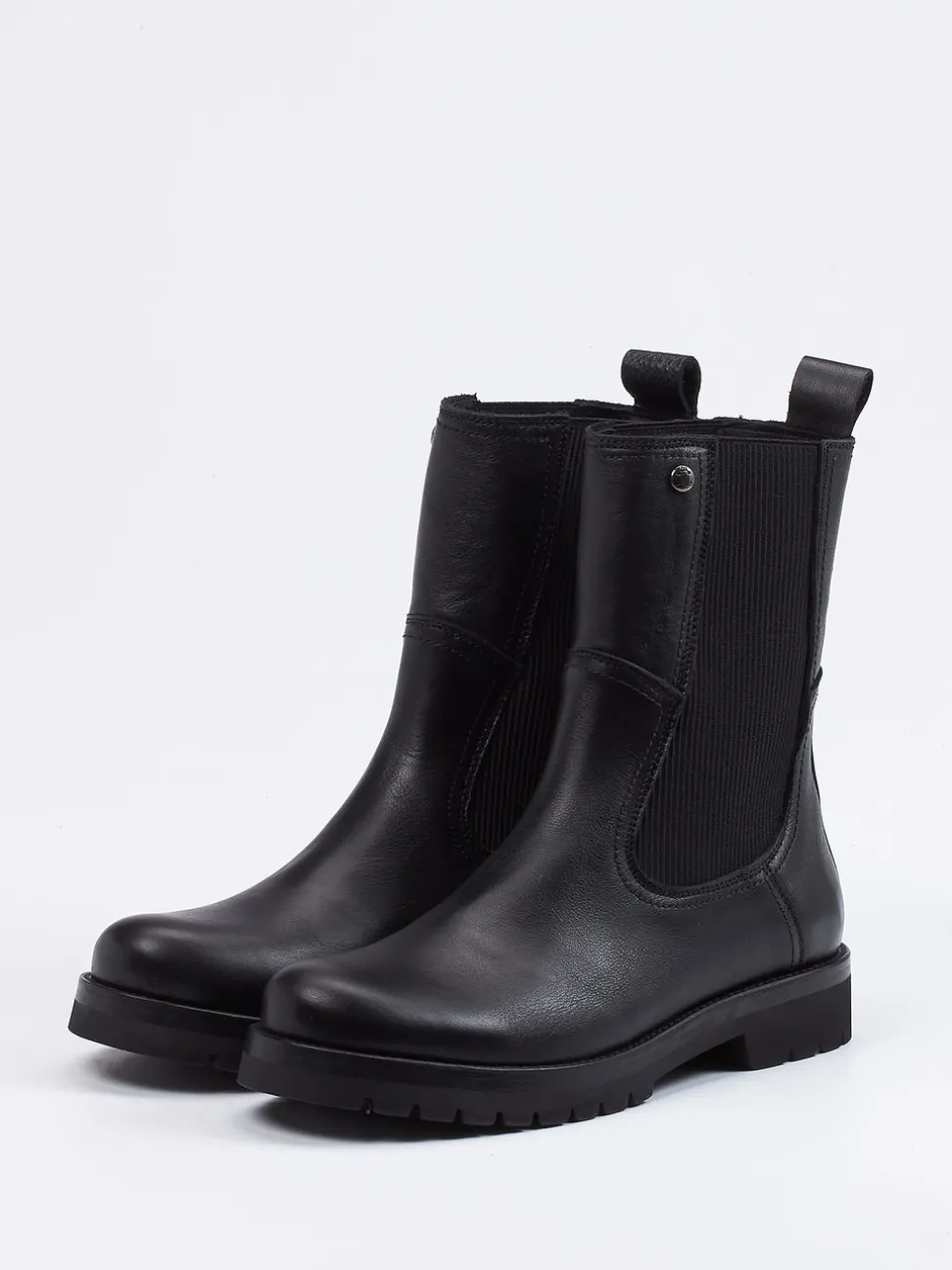 Panama Jack – Chelsea Boots aus Kalbleder Schwarz