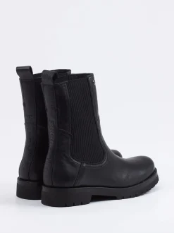 Panama Jack – Chelsea Boots aus Kalbleder Schwarz