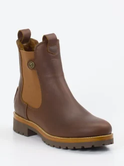 Panama Jack – Chelsea Boots aus Fettleder braun