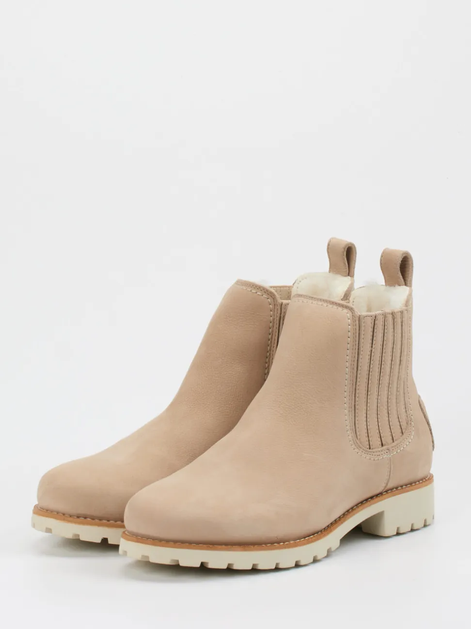 Panama Jack – Chelsea Boots aus Nubukleder beige