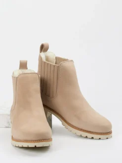 Panama Jack – Chelsea Boots aus Nubukleder beige