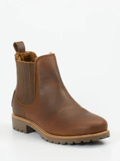 Panama Jack – Chelsea Boots aus Lammleder mittelbraun