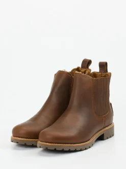 Panama Jack – Chelsea Boots aus Lammleder mittelbraun