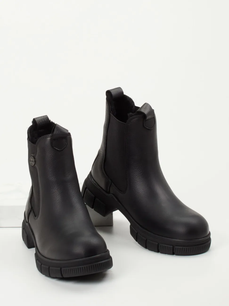 Panama Jack – Chelsea Boots aus Lammleder schwarz