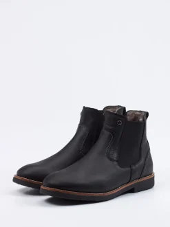 Panama Jack – Chelsea Boots aus Fettleder schwarz