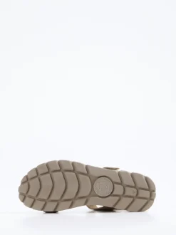 Panama Jack – Keilsandalette aus Veloursleder taupe