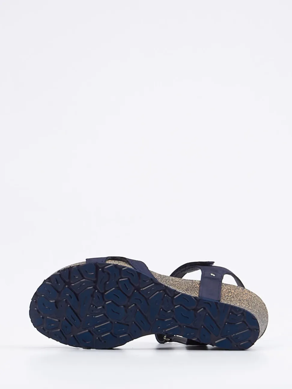 Panama Jack – Keilsandalette aus Nubukleder blau