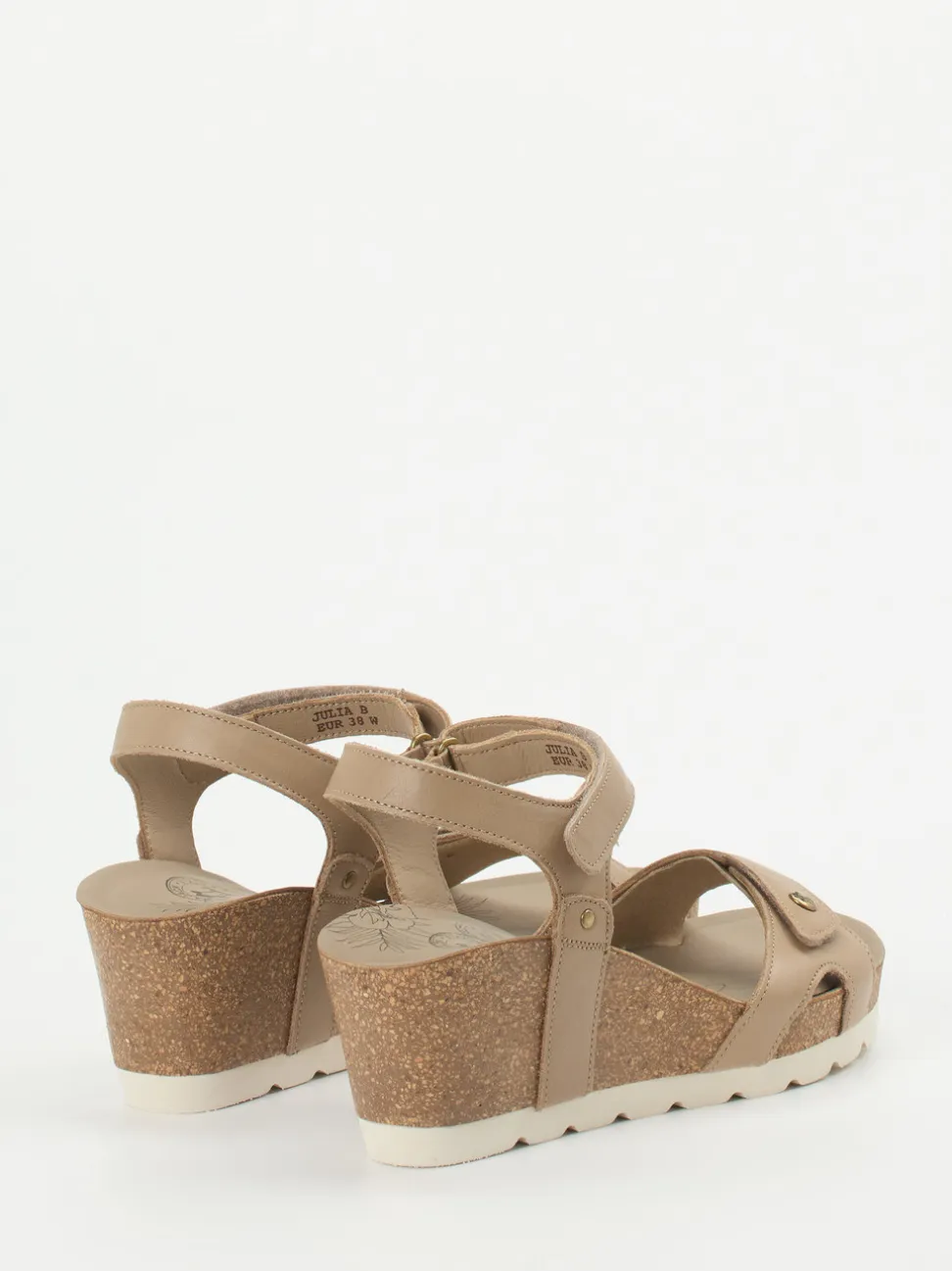 Panama Jack – Keilsandalette aus Lammleder braun