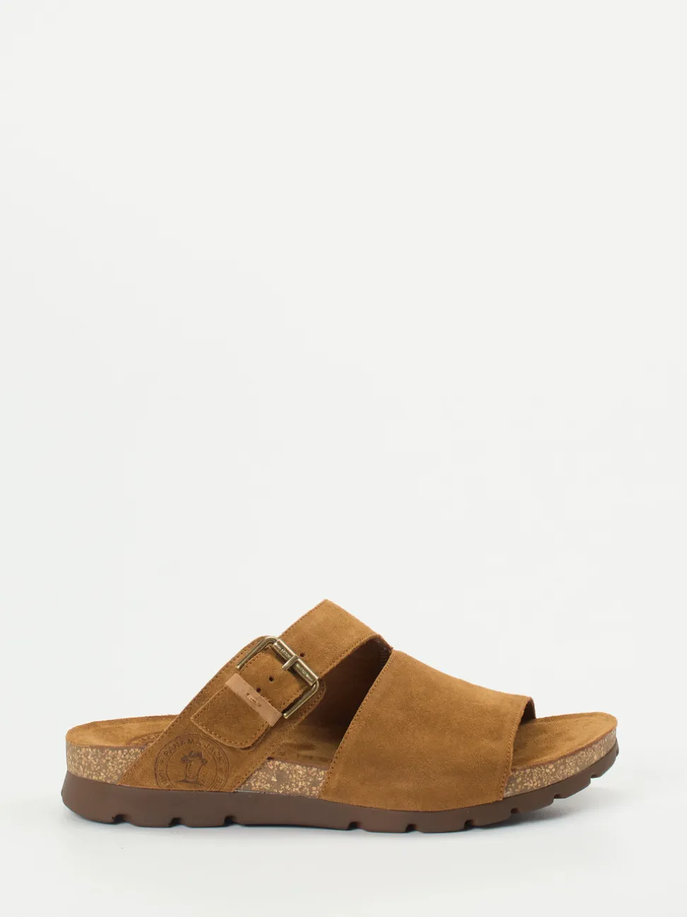 Panama Jack – Komfort-Pantolette aus Veloursleder cognac