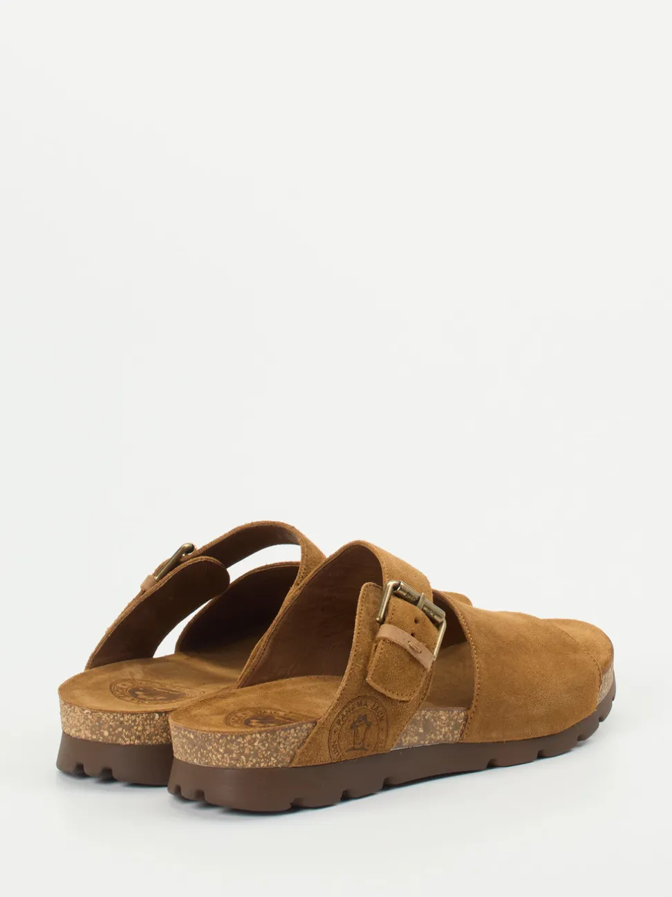 Panama Jack – Komfort-Pantolette aus Veloursleder cognac