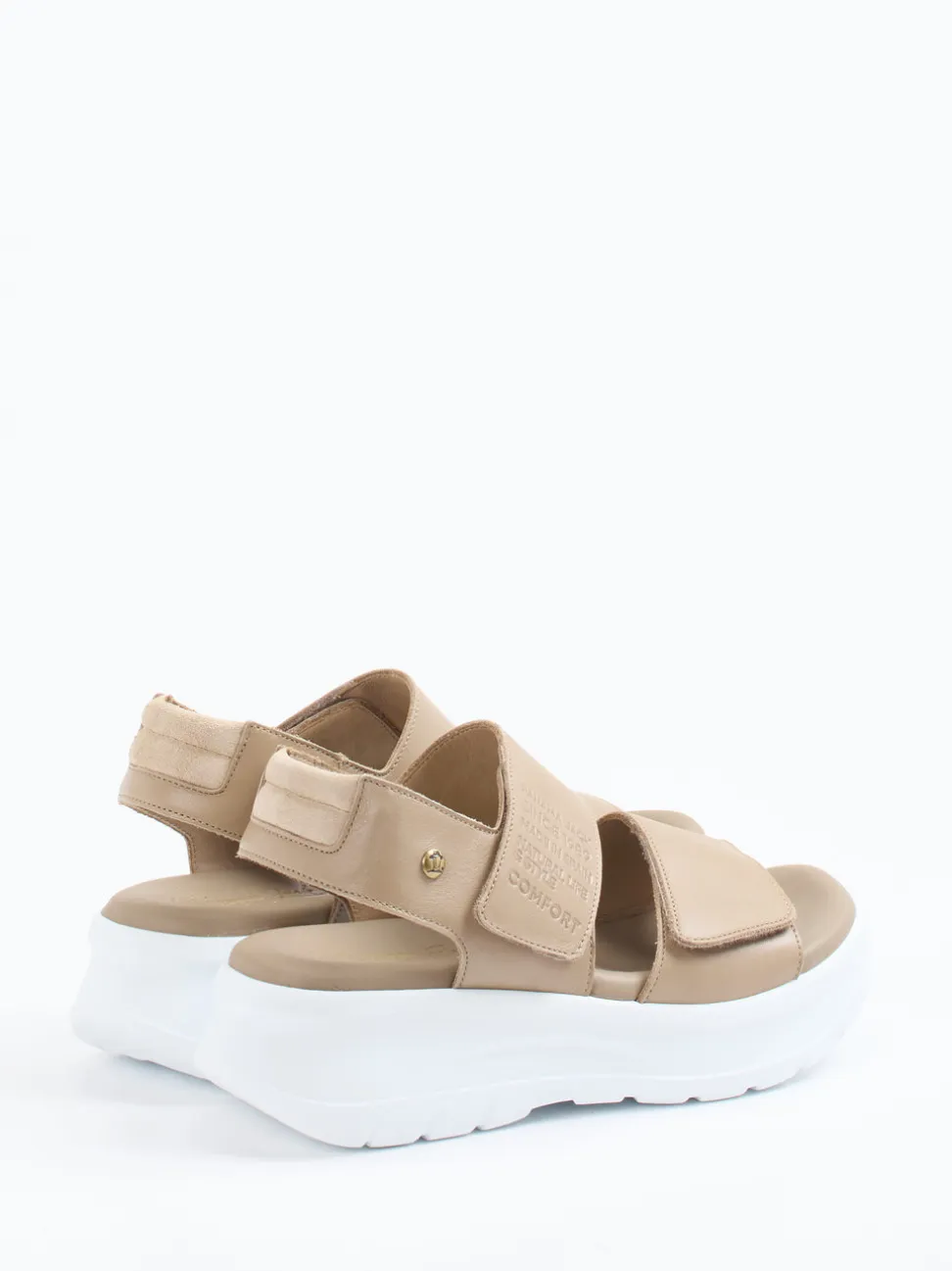 Panama Jack – Plateau-Sandale aus Lammleder Taupe