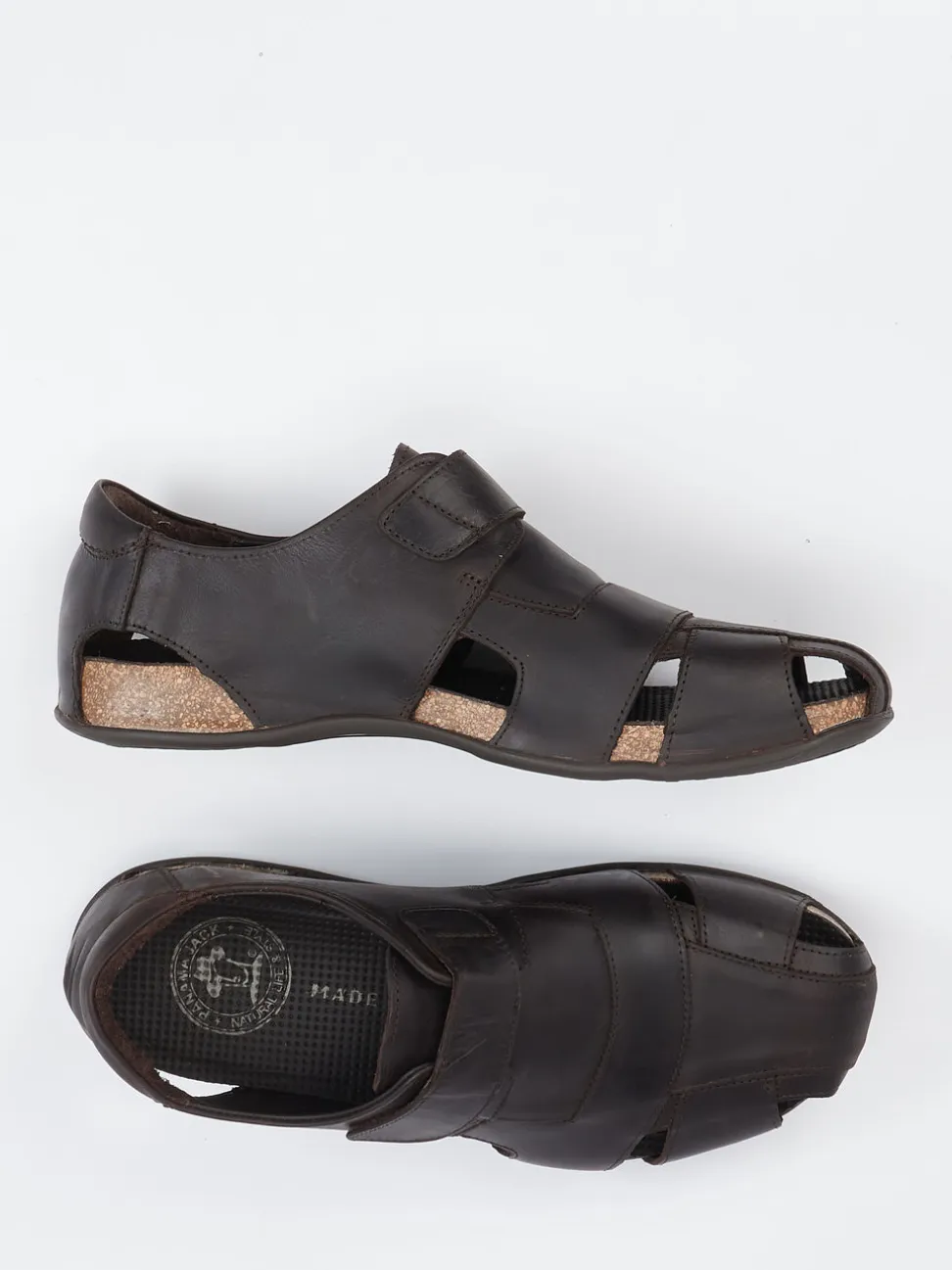 Panama Jack – Sandalen aus Fettleder dunkelbraun