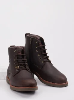 Panama Jack – Schnürboots aus Fettleder dunkelbraun