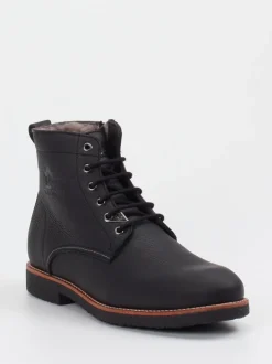 Panama Jack – Schnürboots aus Fettleder Schwarz