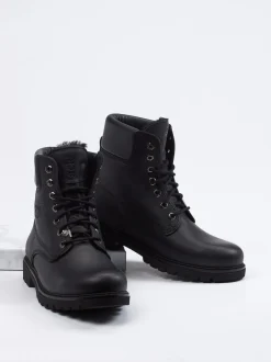 Panama Jack – Schnürboots aus Fettleder schwarz