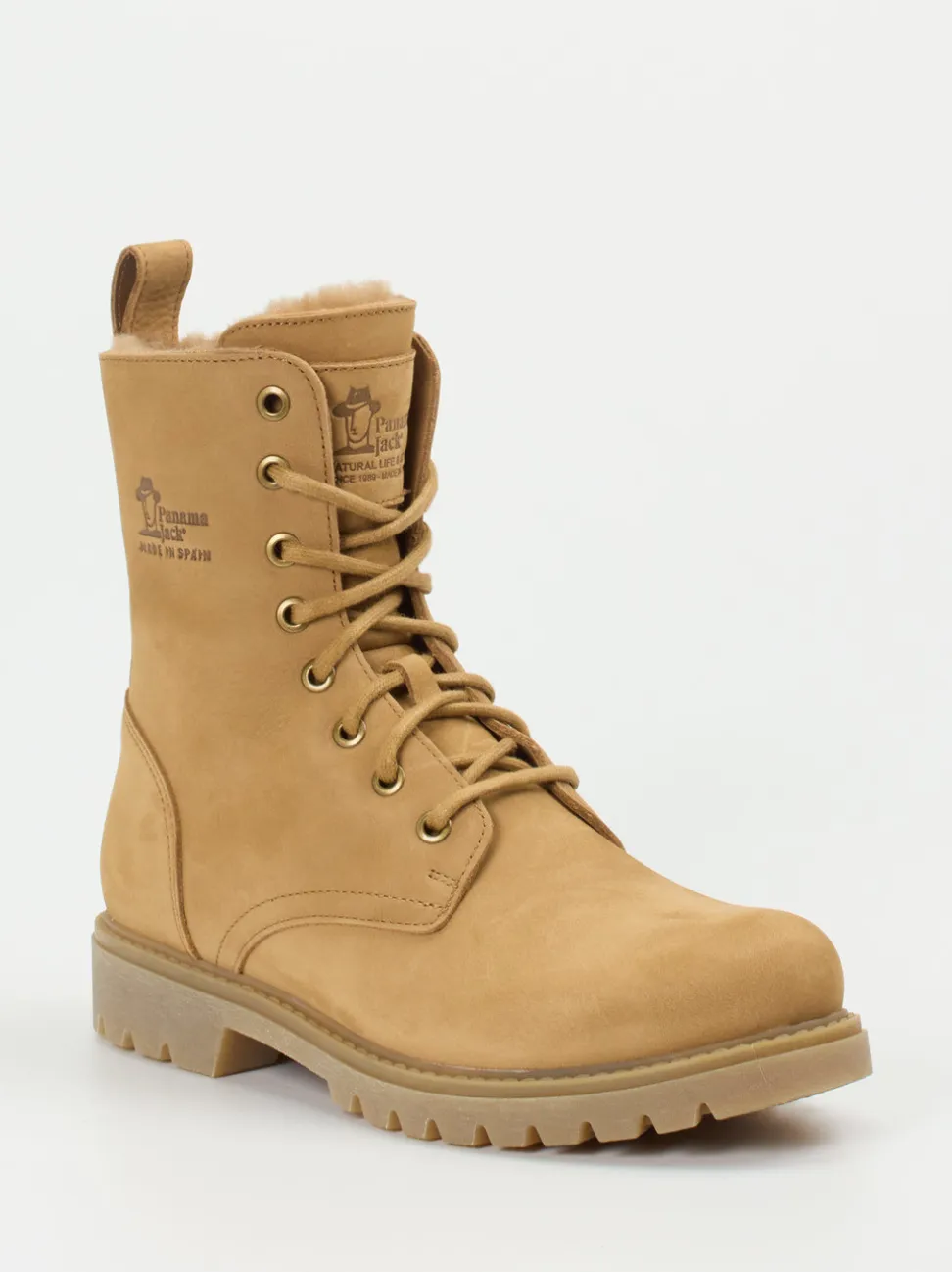 Panama Jack – Schnürboots aus Nubukleder hellbraun