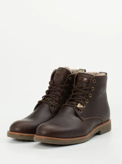 Panama Jack – Schnürboots aus Fettleder dunkelbraun