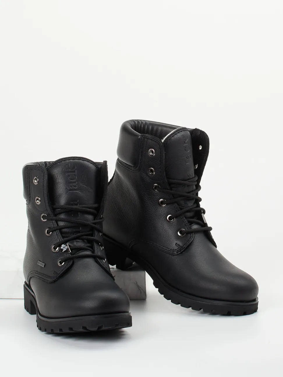 Panama Jack – Schnürboots aus Waterproof-Kalbleder schwarz