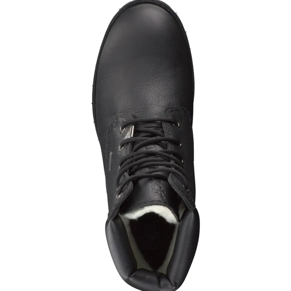 Panama Jack – Schnürboots aus Waterproof-Kalbleder schwarz