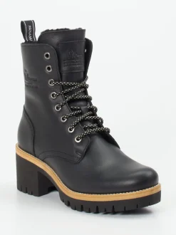 Panama Jack – Schnürboots aus Lammleder schwarz