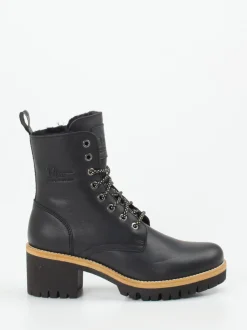 Panama Jack – Schnürboots aus Lammleder schwarz
