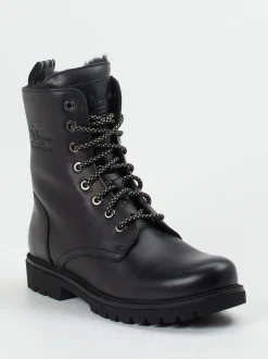 Panama Jack – Schnürboots aus Kalbleder schwarz