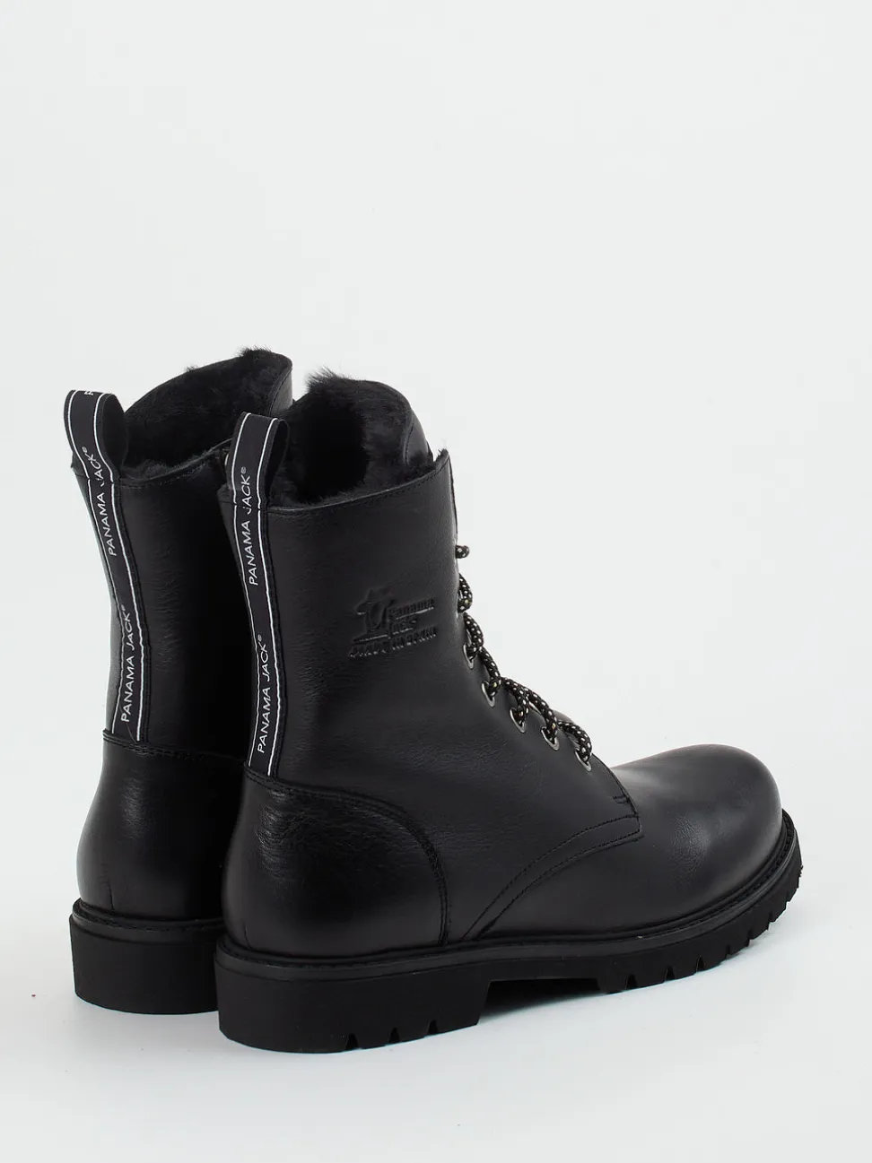 Panama Jack – Schnürboots aus Kalbleder schwarz