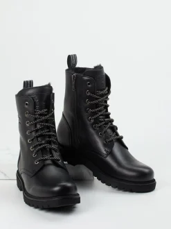 Panama Jack – Schnürboots aus Kalbleder schwarz