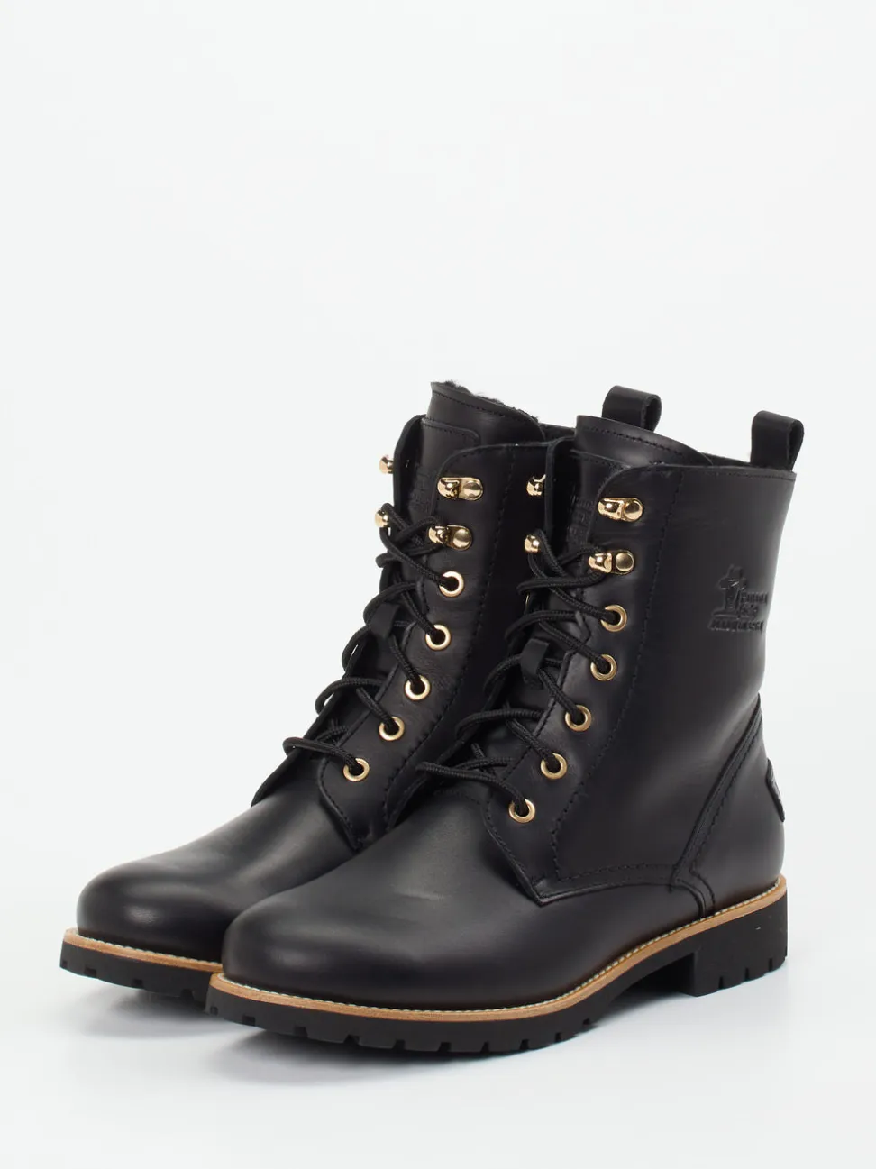 Panama Jack – Schnürboots aus Kalbleder schwarz
