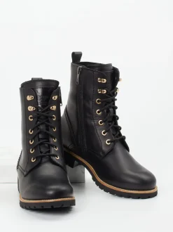 Panama Jack – Schnürboots aus Kalbleder schwarz