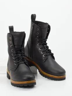 Panama Jack – Schnürboots aus Lammleder schwarz