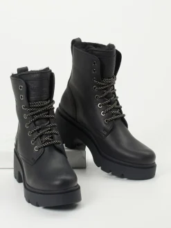 Panama Jack – Schnürstiefelette aus Lammleder schwarz